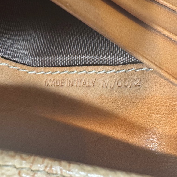 Celine AUTH Bi-Fold Macadam Tan Leather Long Wallet - Picture 7 of 13